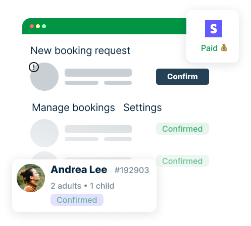 Travel booking dashboard